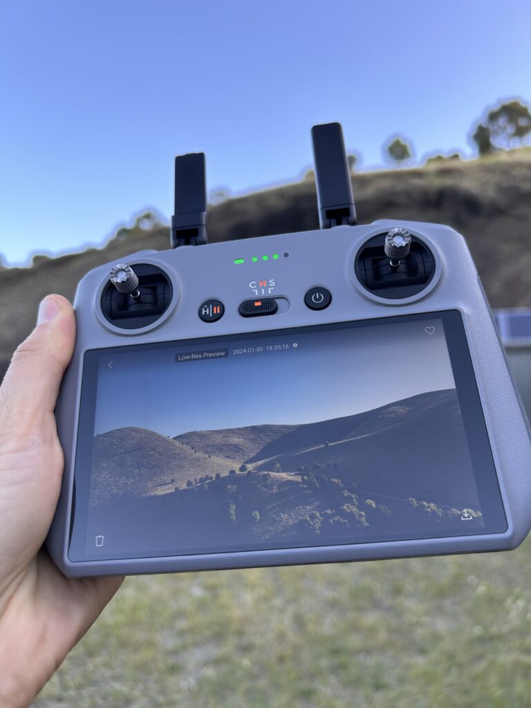 Australian Eco Branding photographer with drone over Mount Elephant